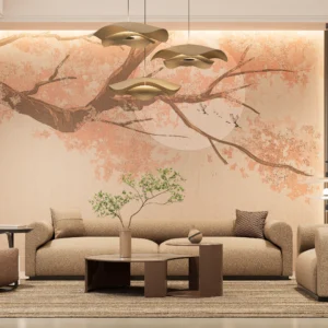 Under the Cherry Blossom Wall Mural